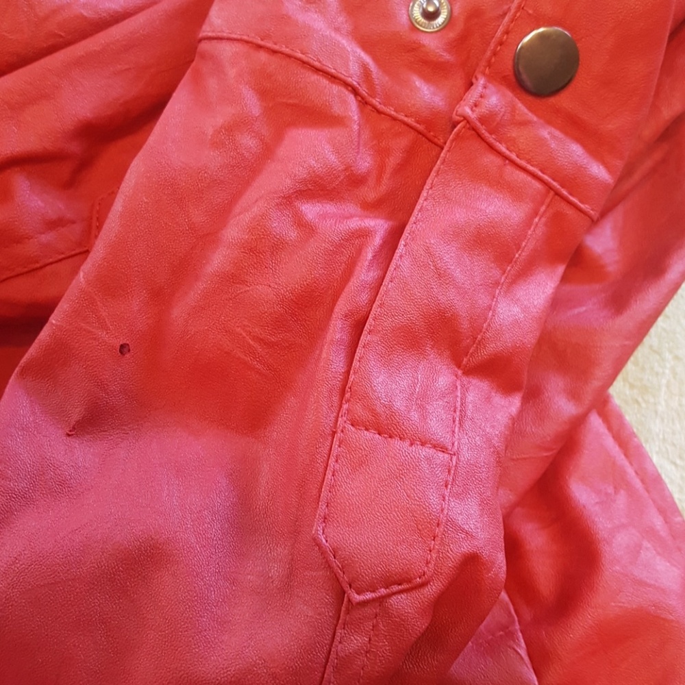 Red pleather jacket - Picture 8 of 8